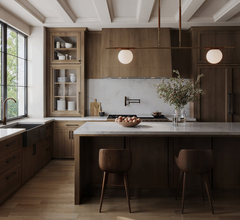 Oliver 2 Globe Chandelier - Custom Lighting by Lucent Lightshop