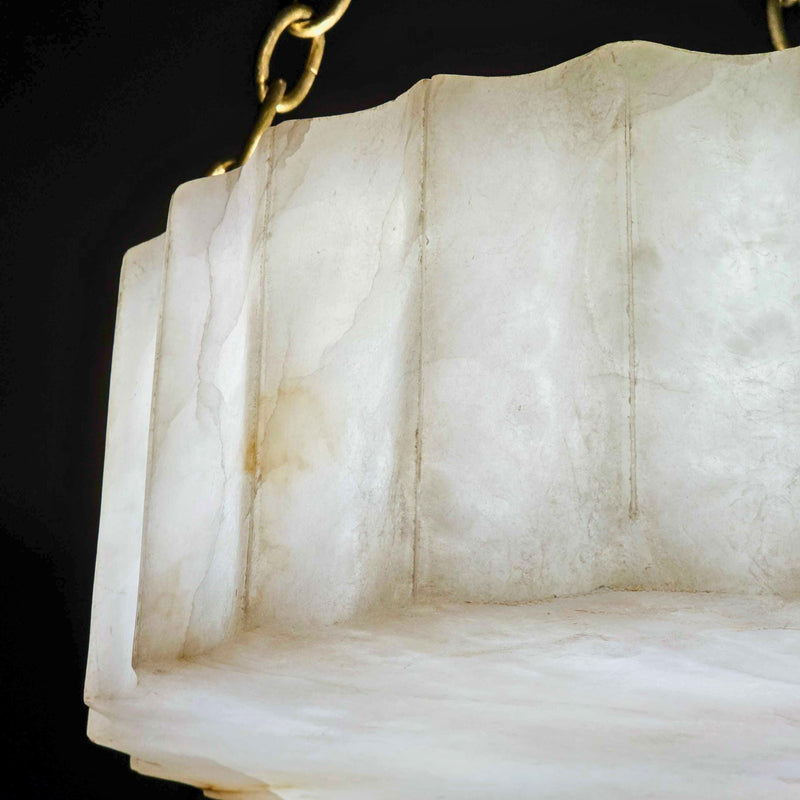 Pietra Alabaster Chandelier - Custom Lighting by Lucent Lightshop