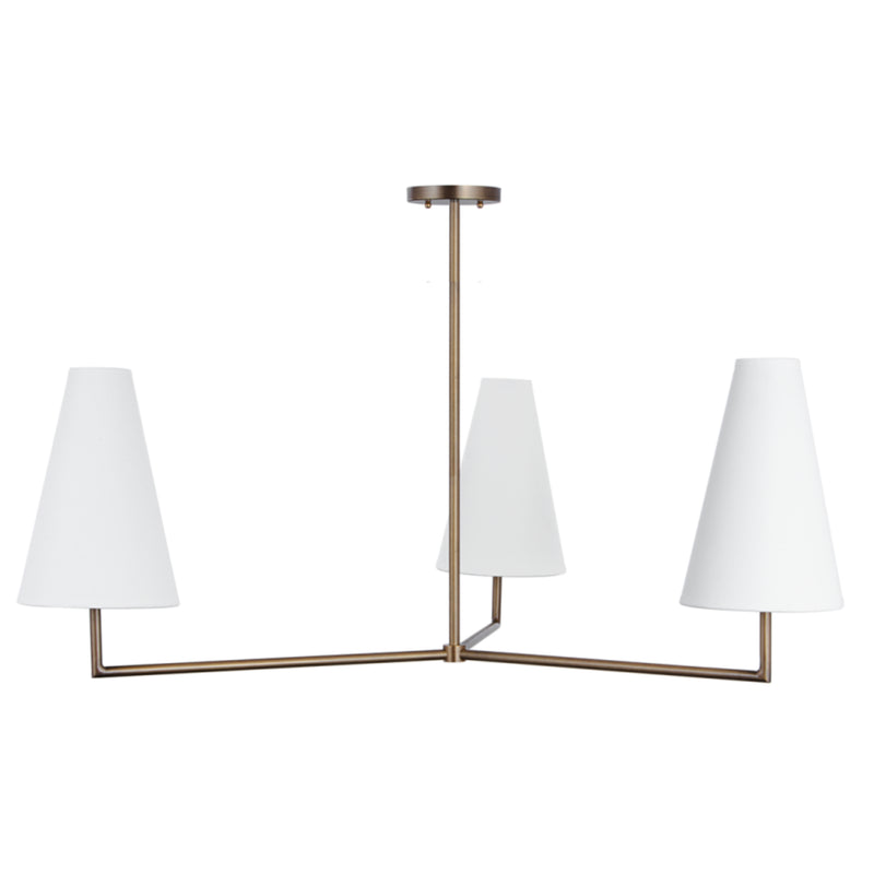 Parker 3 Arm Chandelier - Custom Lighting by Lucent Lightshop