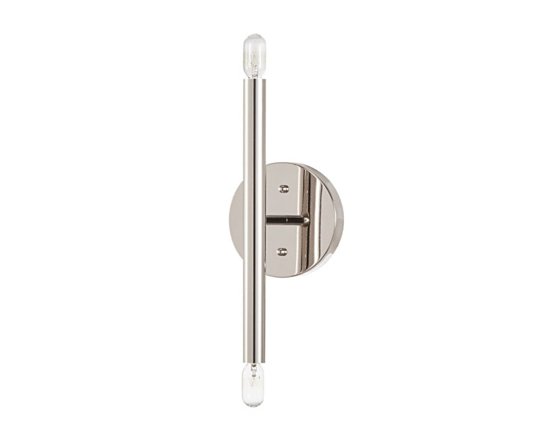 Vortice Sconce 12’’ - Polished Nickel / Round - sconce - Custom Lighting by Lucent Lightshop