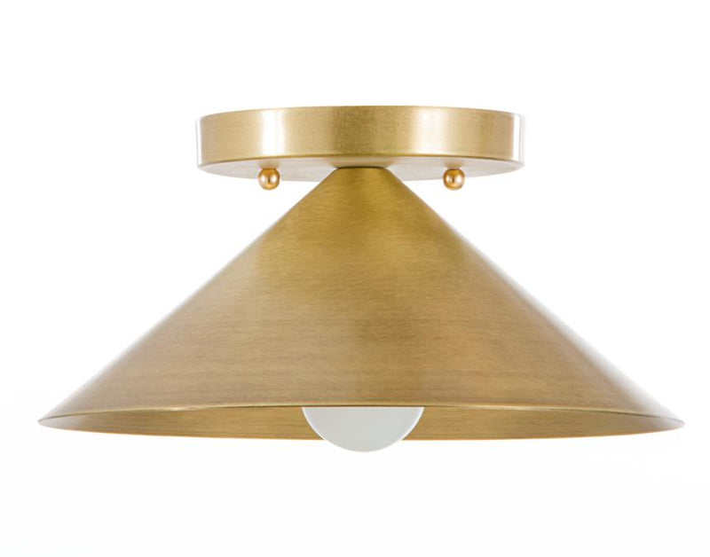 Casita Flush Mount - Antique Brass - Custom Lighting by Lucent Lightshop