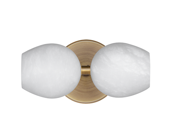 Double Teardrop Alabaster Sconce – Lucent Lightshop