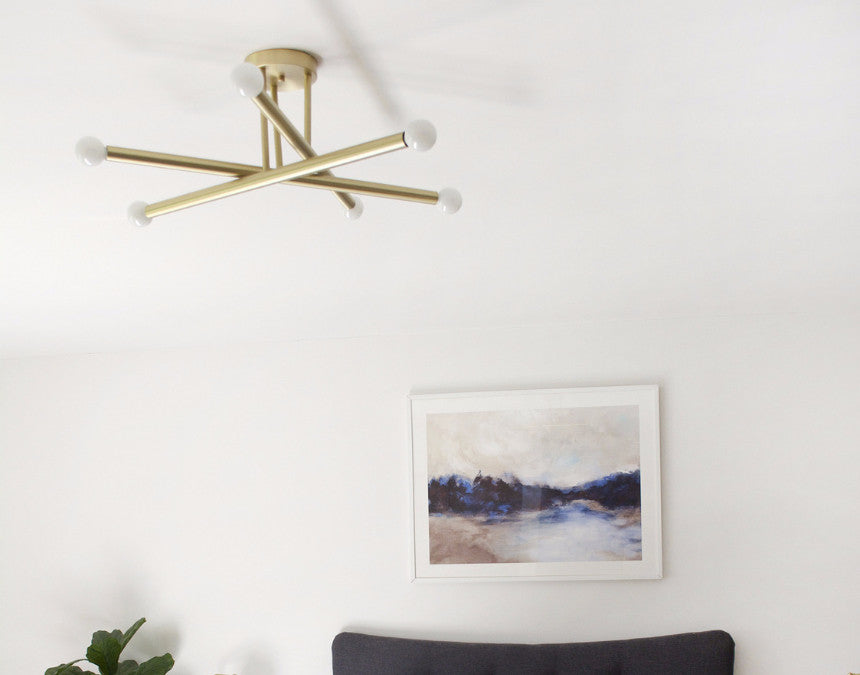 Triune 24 Semi-Flush Mount