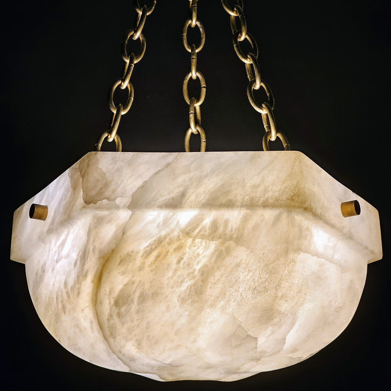 Caliza Alabaster Chandelier - Custom Lighting by Lucent Lightshop