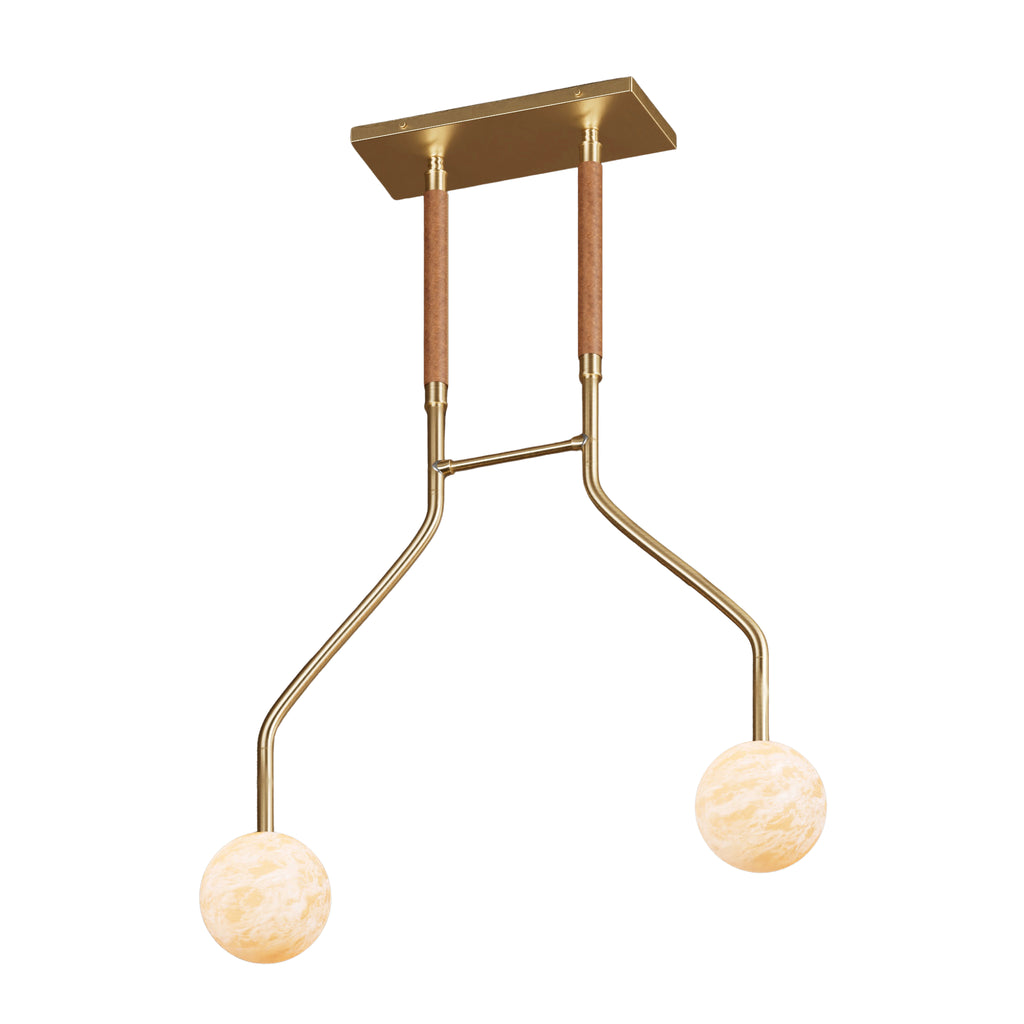 Peaks Alabaster Vanity Pendant