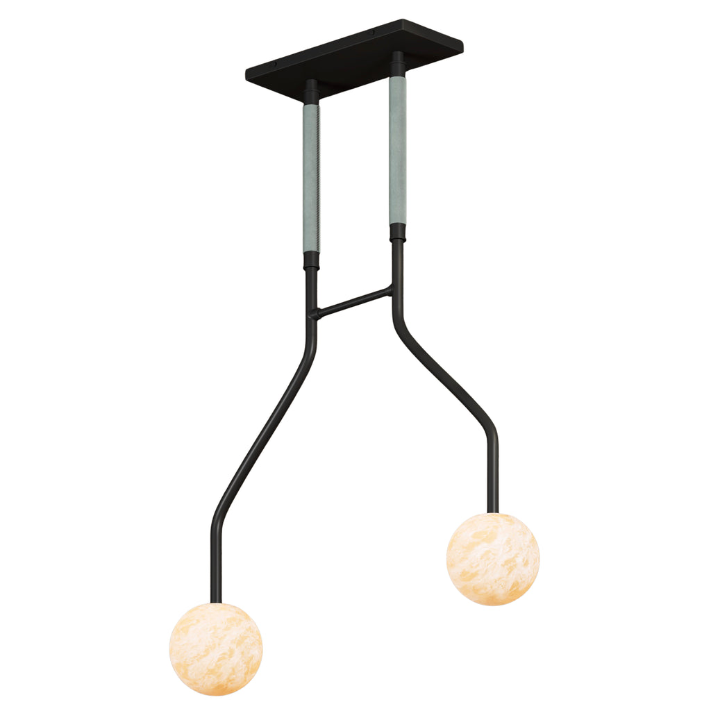 Peaks Alabaster Vanity Pendant