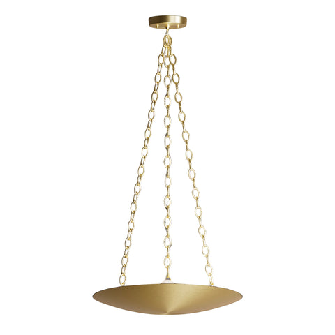 Lyndon Chandelier - Raw Unlacquered Brass - Custom Lighting by Lucent Lightshop