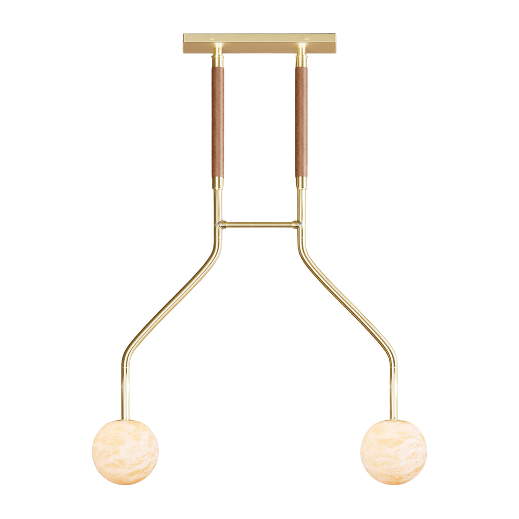 Peaks Alabaster Vanity Pendant