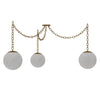 Alabaster 3 Swag Chandelier - Custom Lighting by Lucent Lightshop