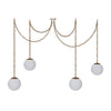 Alabaster 4 Swag Chandelier - Custom Lighting by Lucent Lightshop