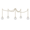 Alabaster 5 Swag Chandelier - Custom Lighting by Lucent Lightshop