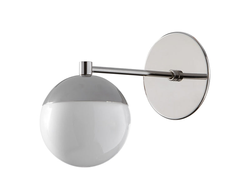 Jaxon Sconce - Polished Nickel - sconce - Custom Lighting by Lucent Lightshop