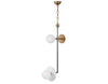 Atreo Sconce - Black and Antique Brass - sconce - Custom Lighting by Lucent Lightshop