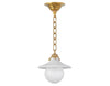 Bria Pendant - Raw Unlacquered Brass - Custom Lighting by Lucent Lightshop