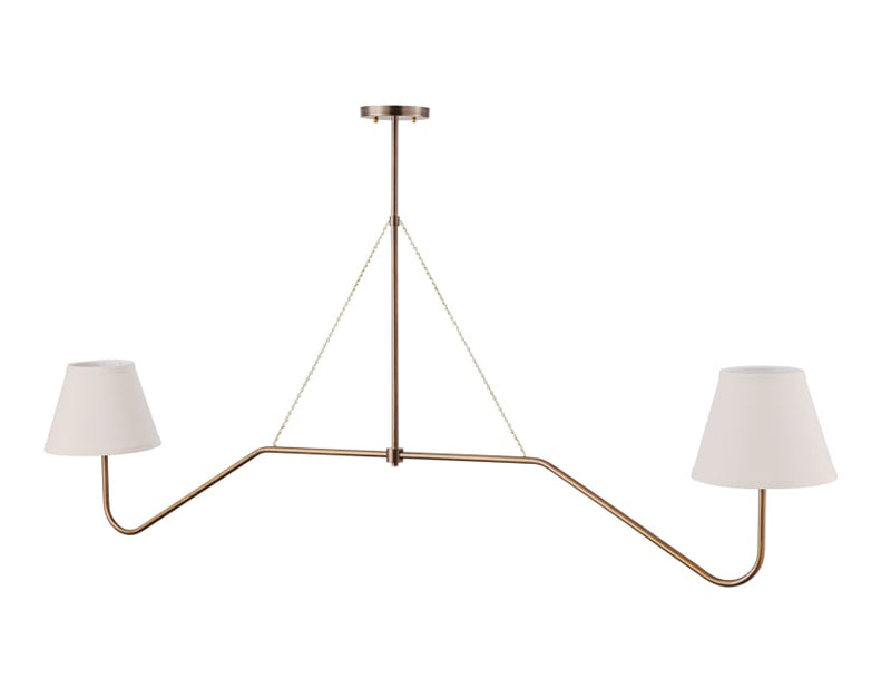 Amelia Pendant - 28’’ / Antique Brass - Chandelier - Custom Lighting by Lucent Lightshop