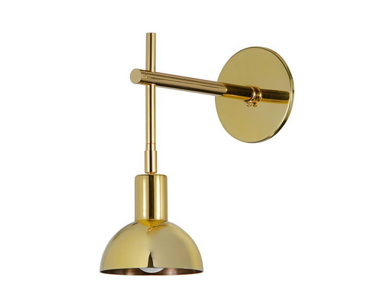 Haven Sconce - Polished Brass - sconce - Custom Lighting by Lucent Lightshop