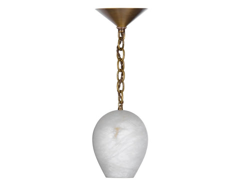Alabaster Teardrop Pendant - Chandelier - Custom Lighting by Lucent Lightshop
