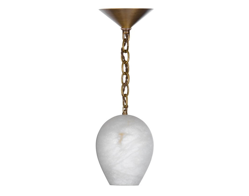 Alabaster Teardrop Pendant - Chandelier - Custom Lighting by Lucent Lightshop