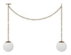 Alabaster 2 Swag Pendant - Chandelier - Custom Lighting by Lucent Lightshop