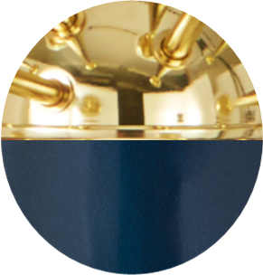 Polished Brass Azure Shade